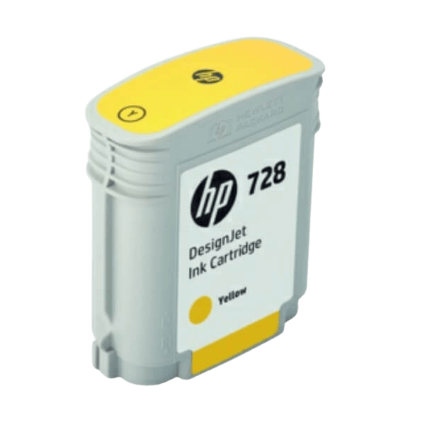 HP 728 gul original bläckpatron (F9J61A)