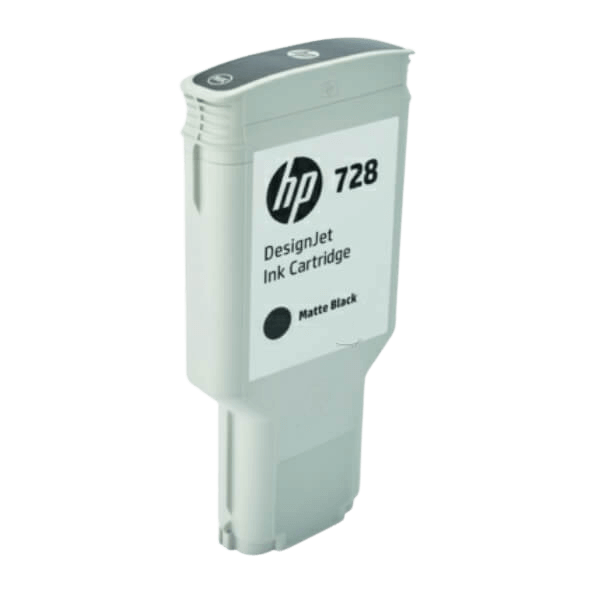HP 728 XL matt svart original bläckpatron 300 ml. (F9J68A)