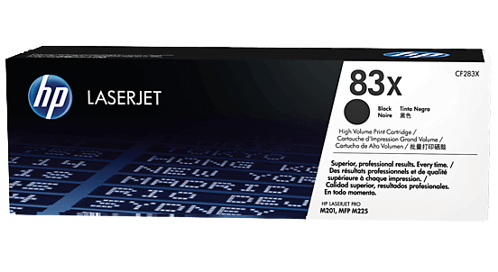 HP 83X XL svart original toner 2500 sidor (CF283X)
