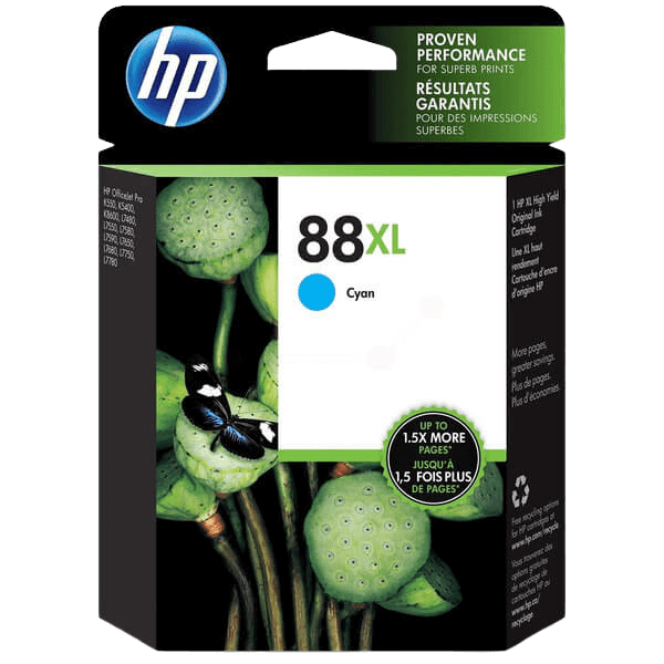 HP 88 XL cyan original bläckpatron 17 ml. (C9391AE)