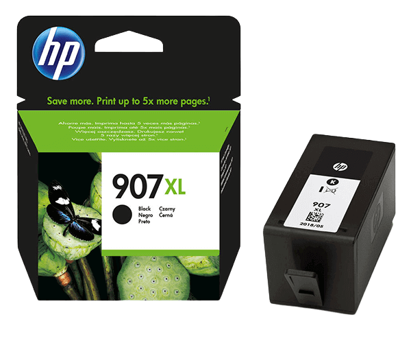 HP 907 XXL svart original bläckpatron 1500 sidor (T6M19AE)