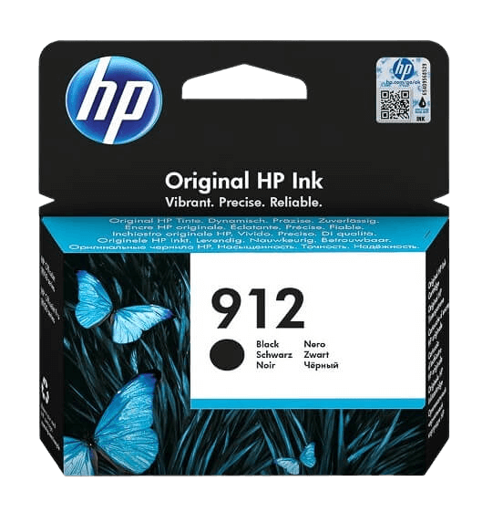 HP 912 svart original bläckpatron 300 sidor (3YL80AE)