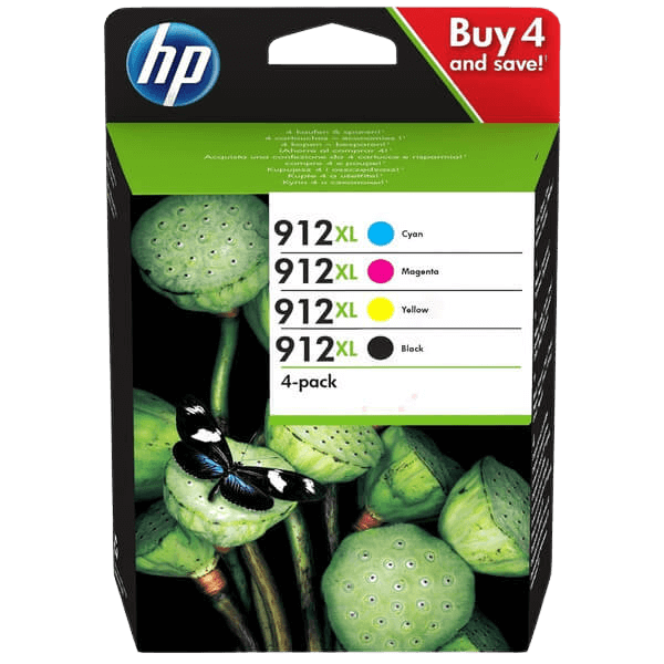HP 912XL CMYK original multipack 3300 sidor (3YP34AE)