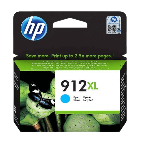 HP 912XL cyan original bläckpatron 825 sidor (3YL81AE)