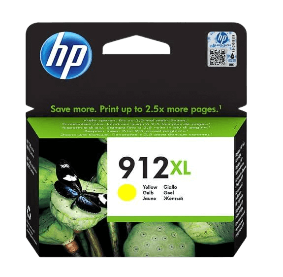 HP 912XL gul original bläckpatron 825 sidor (3YL83AE)