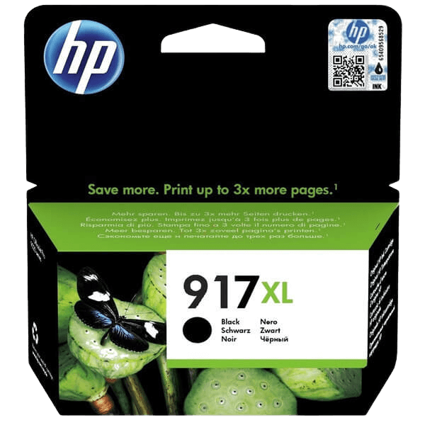 HP 917XL XXL svart original bläckpatron 1500 sidor (3YL85AE)