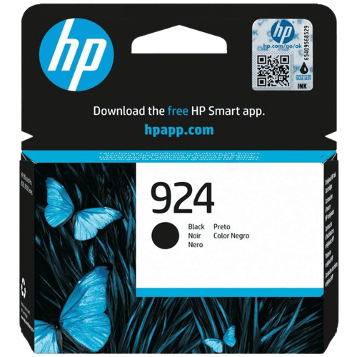 HP 924 svart original bläckpatron 500 sidor (4K0U6NE)