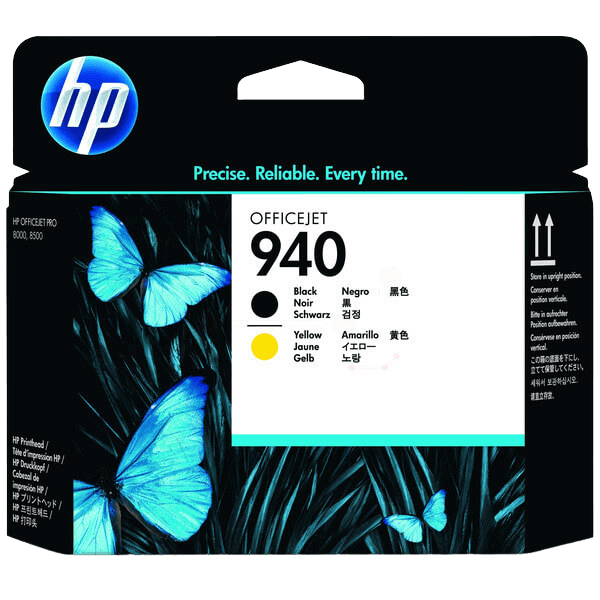 HP 940 Svart / gul tillbehör - original printhoved (C4900A)