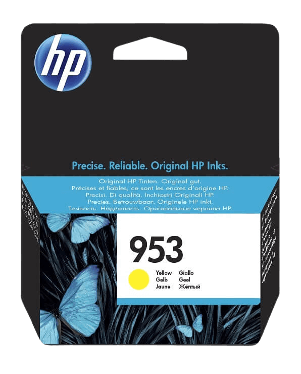 HP 953 gul original bläckpatron 630 sidor (F6U14AE)