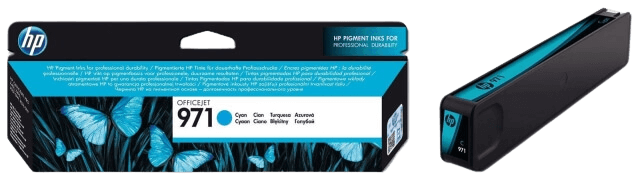 HP 971 cyan original bläckpatron 2500 sidor (CN622AE)