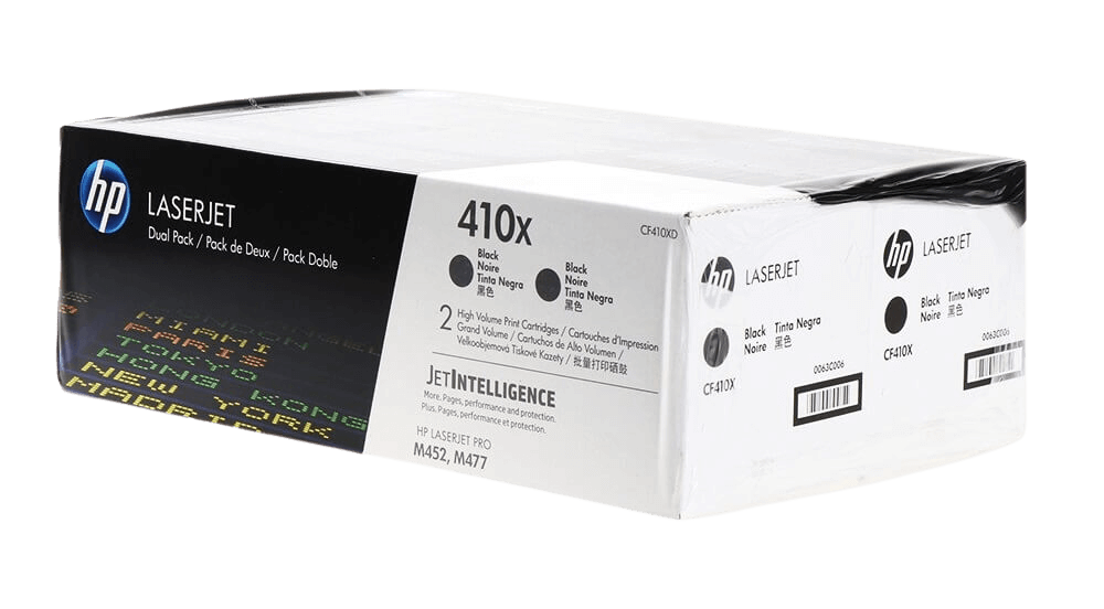 HP CF410X XL twin pack svart original toner 2 x 6500 sidor (CF283XD CF410XD)