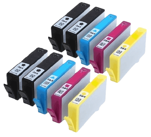 Kompatibel HP 364XL 10 st rabattpaket blækpatron 162 ml.