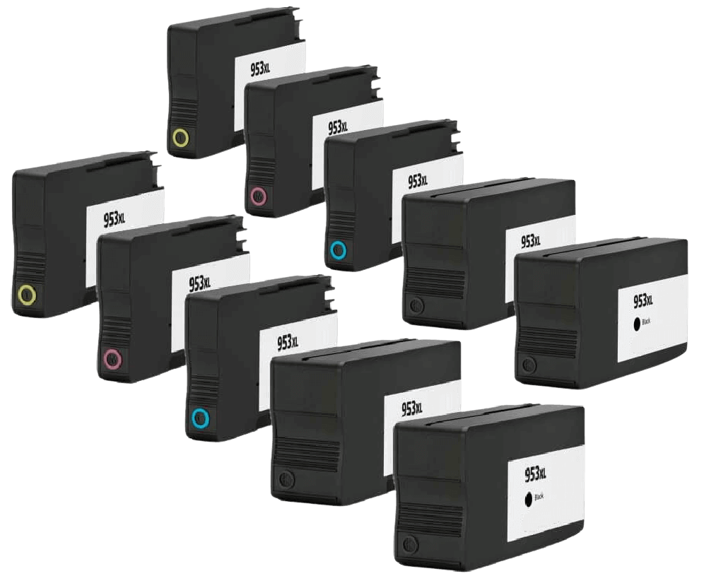Kompatibel HP 953XL 10 st rabattpaket blækpatron 388 ml.