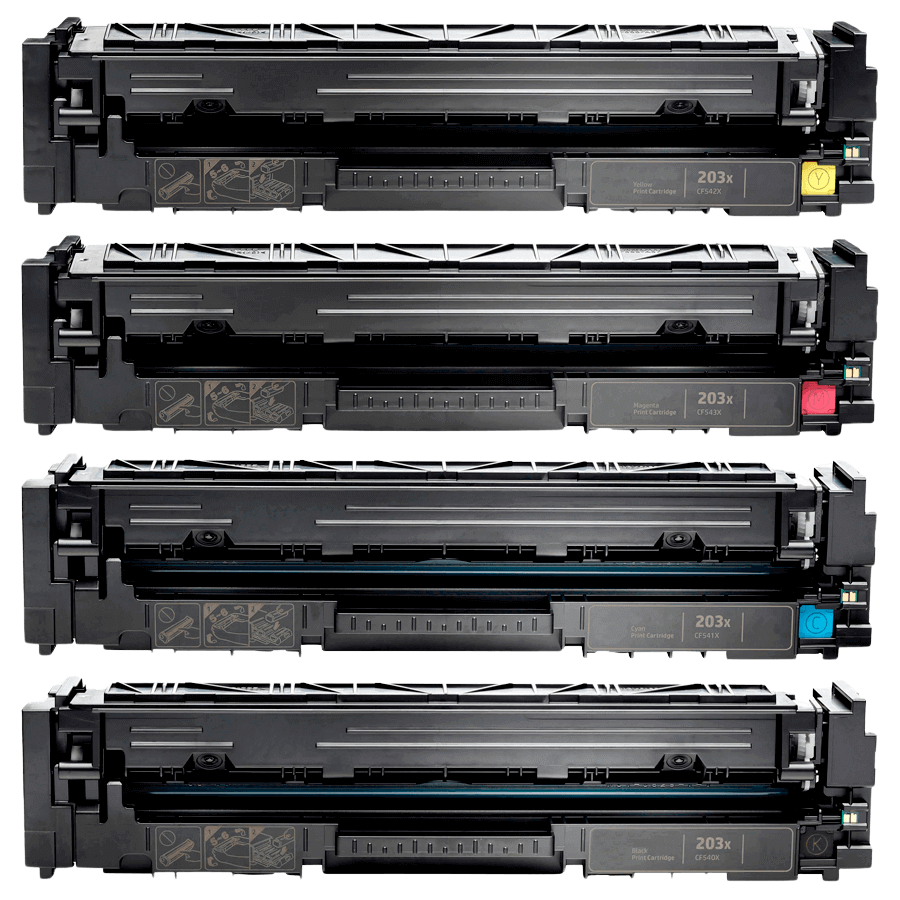 Kompatibel HP 203X XL 4 st rabattpaket toner 10700 sidor