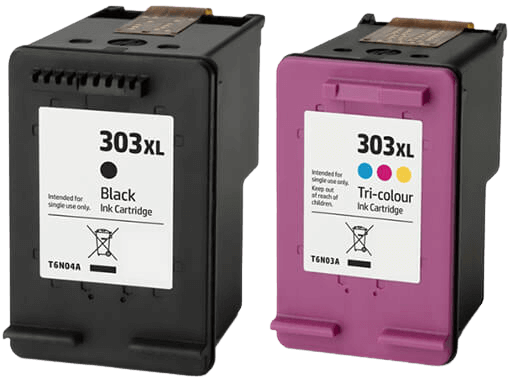 Kompatibel HP 303XL - T6N04AE + T6N03AE 2 st rabattpaket blækpatron 36 ml.
