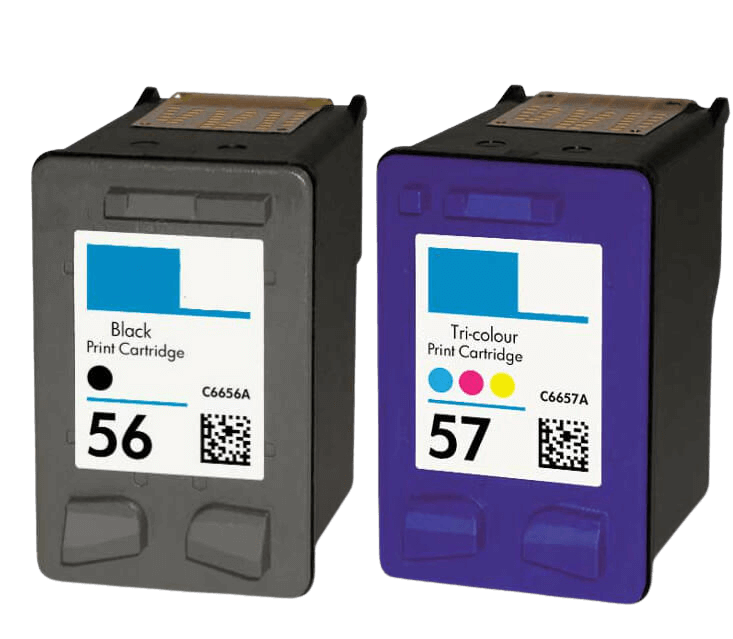 Kompatibel HP 56 + 57 - C6657AE XL 2 st rabattpaket blækpatron 43 ml.