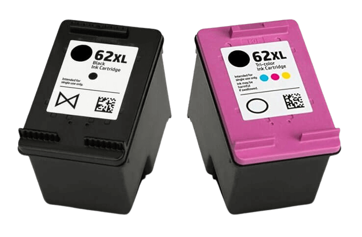 HP 62XL 2 st. rabattpaket bläckpatron 36 ml. - kompatibel