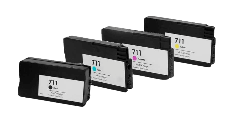 Kompatibel HP 711 4 st rabattpaket blækpatron 164 ml.