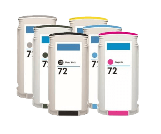 Kompatibel HP 72 6 st rabattpaket blækpatron 780 ml.