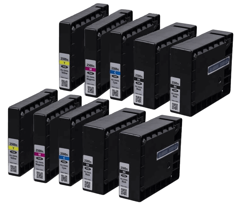 Canon PGI-2500 XL 10 st rabattpaket blækpatron 420,8 ml. - kompatibel