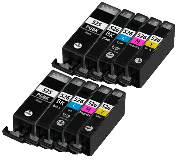 Canon PGI-525PG 10 st rabattpaket blækpatron 110 ml. - kompatibel
