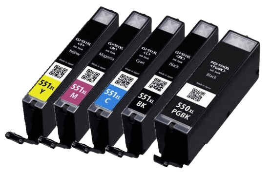 Canon PGI-550XL 5 st rabattpaket blækpatron 73 ml. - kompatibel