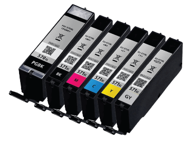Canon PGI-570 PG XL 6 st rabattpaket blækpatron 86,8 ml. - kompatibel