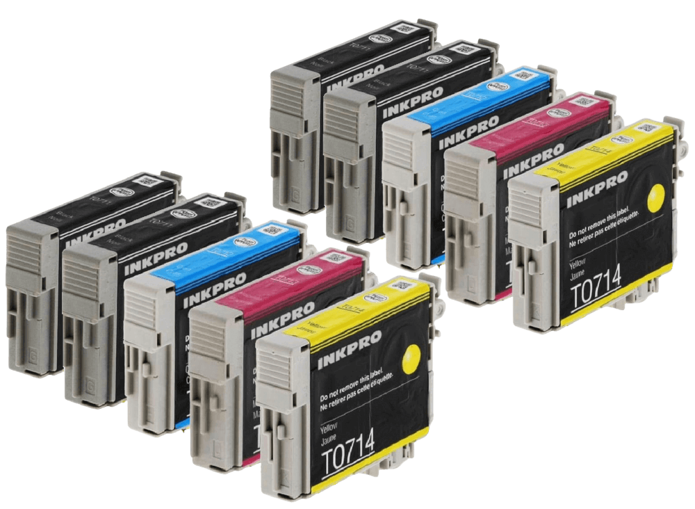 Epson T0711 10 st rabattpaket blækpatron 100 ml. - kompatibel