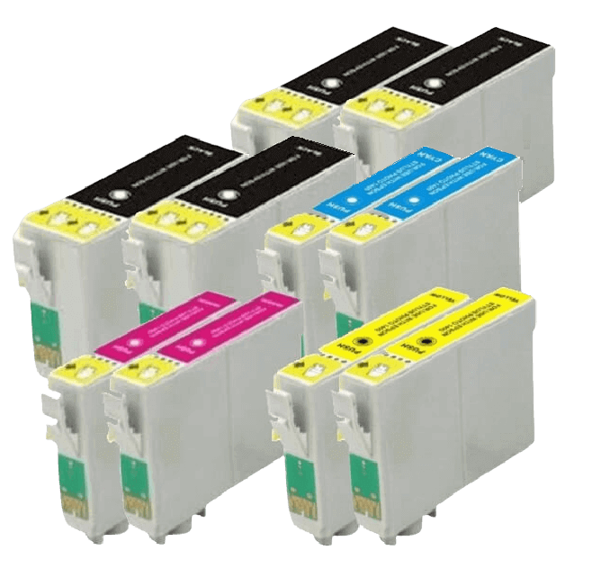 Epson T1301 XXL 10 st rabattpaket blækpatron 240 ml. - kompatibel