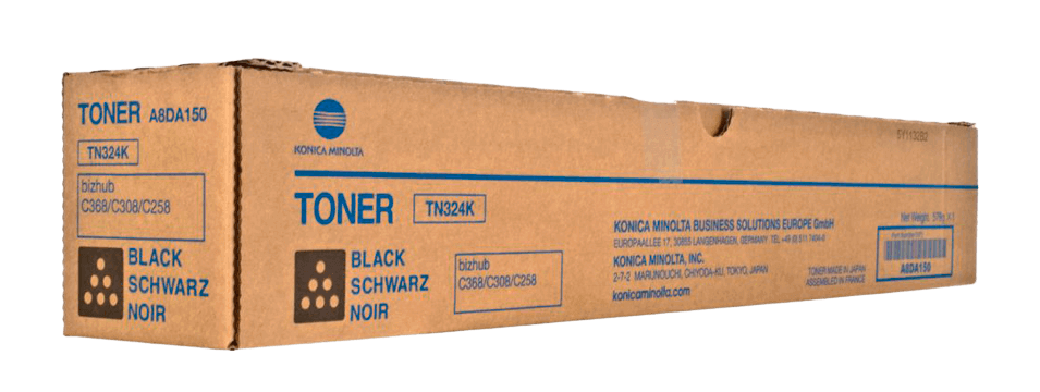 Konica Minolta TN324BK svart original toner 28000 sidor (A8DA150)