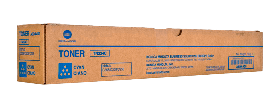 Konica Minolta TN324C cyan original toner 26000 sidor (A8DA450)