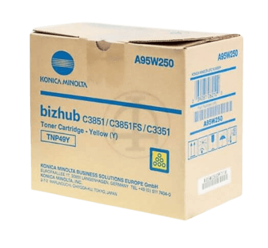 Konica Minolta TNP-49 gul original toner 12000 sidor (A95W250)
