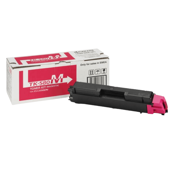Kyocera TK-580M magenta original toner 2800 sidor (1T02KTBNL0)