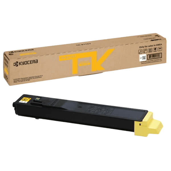 Kyocera TK-8115Y gul original toner 6000 sidor (1T02P3ANL0)