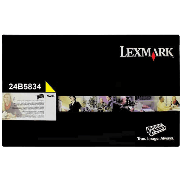 Lexmark 24B5834 gul original toner 18000 sidor