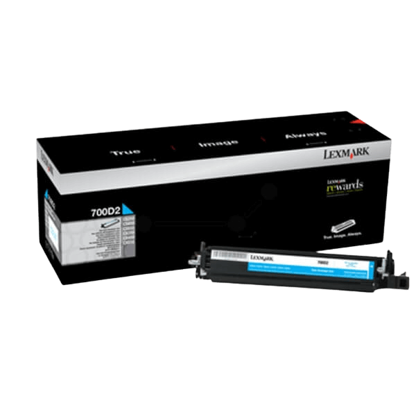 Lexmark 700D2 cyan tillbehör - original developer unit 40000 sidor (70C0D20)