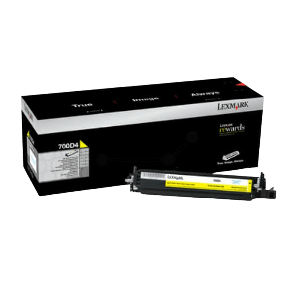 Lexmark 700D4 gul tillbehör - original developer unit 40000 sidor (70C0D40)