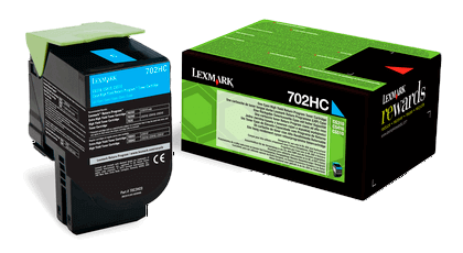 Lexmark 702HC XL cyan original toner 3000 sidor (70C2HC0)