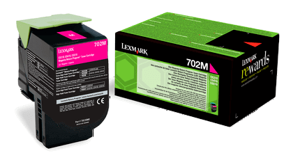Lexmark 702M magenta original toner 1000 sidor (70C20M0)