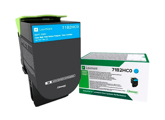 Lexmark 71B2HC0 XL cyan original toner 3500 sidor