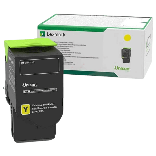 Lexmark 78C20Y0 gul original toner 1400 sidor