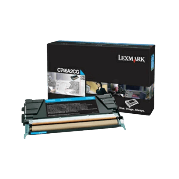 Lexmark C746 cyan original toner 7000 sidor (C746A3CG)