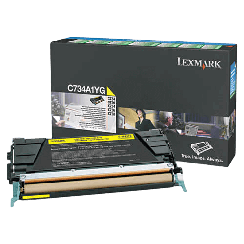 Lexmark C746 gul original toner 7000 sidor (C746A3YG)