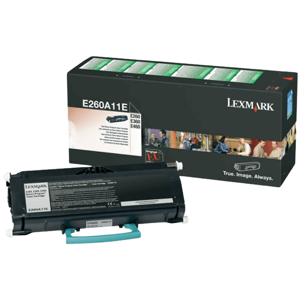 Lexmark E260A11E / E260A21E / E260A80G svart original toner 3500 sidor