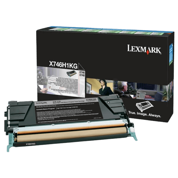Lexmark X746 XL svart original toner 12000 sidor (X746H1KG)