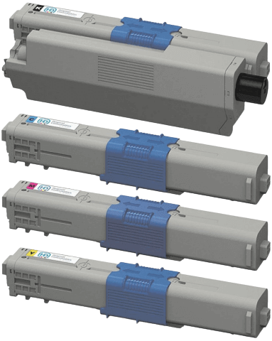 OKI 44469803 4 st rabattpaket toner 9500 sidor - kompatibel