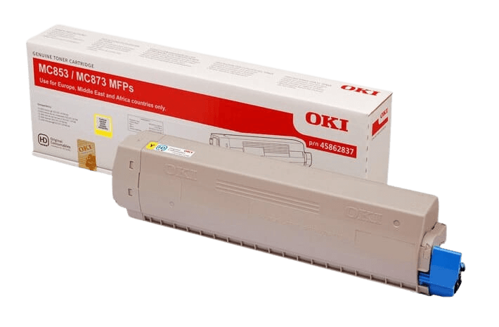 OKI 45862837 gul original toner 7300 sidor