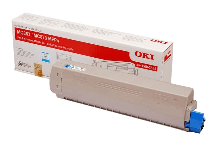 OKI 45862839 cyan original toner 7300 sidor
