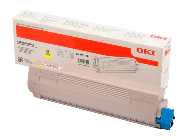 OKI 46471101 gul original toner 7000 sidor