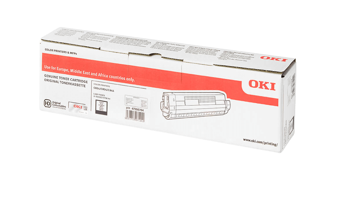 OKI 47095704 svart original toner 5000 sidor